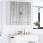 vidaXL Ντουλάπα Τοίχου PORTO Γκρίζο Σονομα 80 x 31 x 80 εκ.