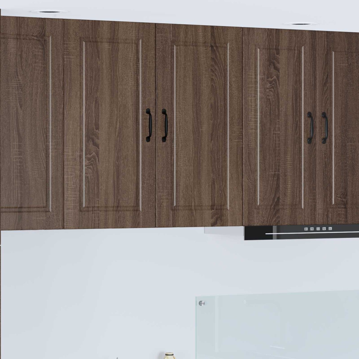vidaXL Ντουλάπα Τοίχου PORTO Καφέ δρυς 80 x 31 x 80 εκ.