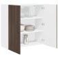 vidaXL Ντουλάπα Τοίχου PORTO Καφέ δρυς 80 x 31 x 80 εκ.