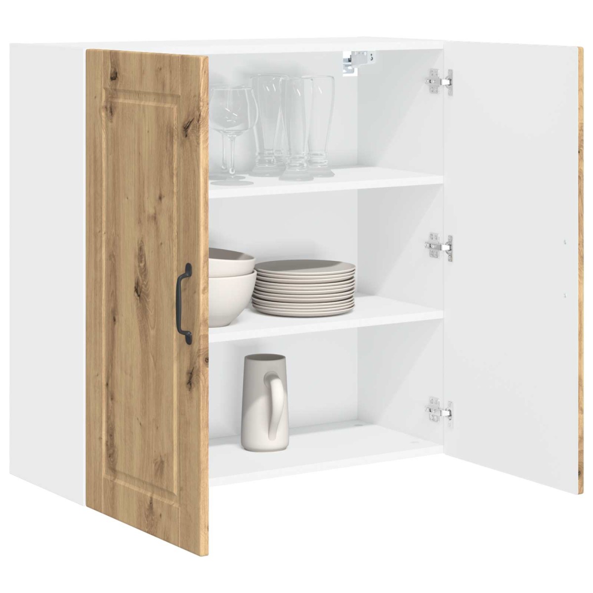 vidaXL Ντουλάπα Τοίχου PORTO Artisan Oak 80 x 31 x 80 εκ.