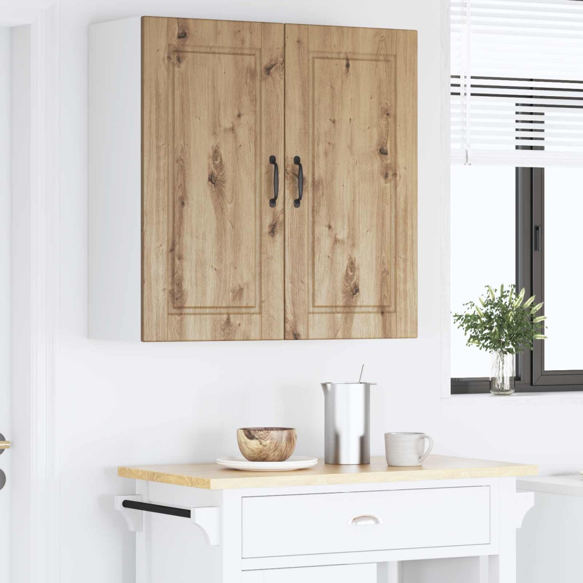 vidaXL Ντουλάπα Τοίχου PORTO Artisan Oak 80 x 31 x 80 εκ.