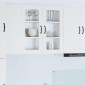 vidaXL Ραφιέρα τοίχου PORTO Λευκό 80 x 31 x 80 εκ. Επεξεργασμένο Ξύλο