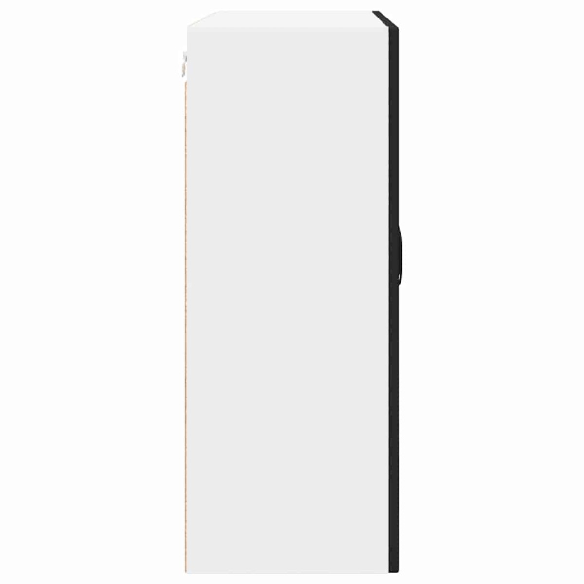 vidaXL Ραφιέρα τοίχου PORTO Μαύρο 80 x 31 x 80 εκ. Επεξεργασμένο Ξύλο