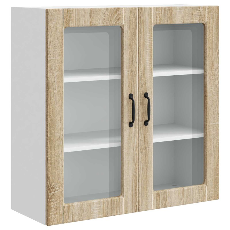 vidaXL Ραφιέρα τοίχου PORTO Δρύς Sonoma 80 x 31 x 80 εκ.