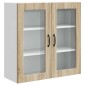 vidaXL Ραφιέρα τοίχου PORTO Δρύς Sonoma 80 x 31 x 80 εκ.