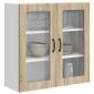 vidaXL Ραφιέρα τοίχου PORTO Δρύς Sonoma 80 x 31 x 80 εκ.