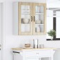 vidaXL Ραφιέρα τοίχου PORTO Δρύς Sonoma 80 x 31 x 80 εκ.