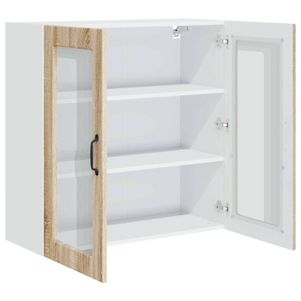 vidaXL Ραφιέρα τοίχου PORTO Δρύς Sonoma 80 x 31 x 80 εκ.