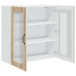 vidaXL Ραφιέρα τοίχου PORTO Δρύς Sonoma 80 x 31 x 80 εκ.