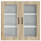 vidaXL Ραφιέρα τοίχου PORTO Δρύς Sonoma 80 x 31 x 80 εκ.