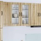 vidaXL Ραφιέρα τοίχου PORTO Δρύς Sonoma 80 x 31 x 80 εκ.