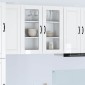 vidaXL Ραφιέρα τοίχου PORTO Υψηλής γυαλάδας λευκό 80 x 31 x 80 εκ.