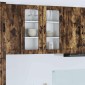 vidaXL Ραφιέρα τοίχου PORTO Καπνιστό Δρύς 80 x 31 x 80 εκ.