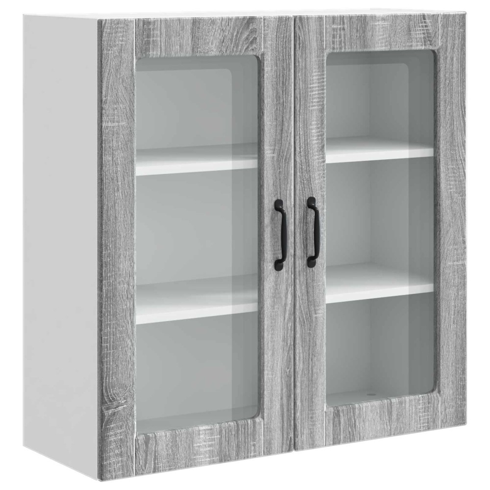 vidaXL Ραφιέρα τοίχου PORTO Γκρίζο Σονομα 80 x 31 x 80 εκ.