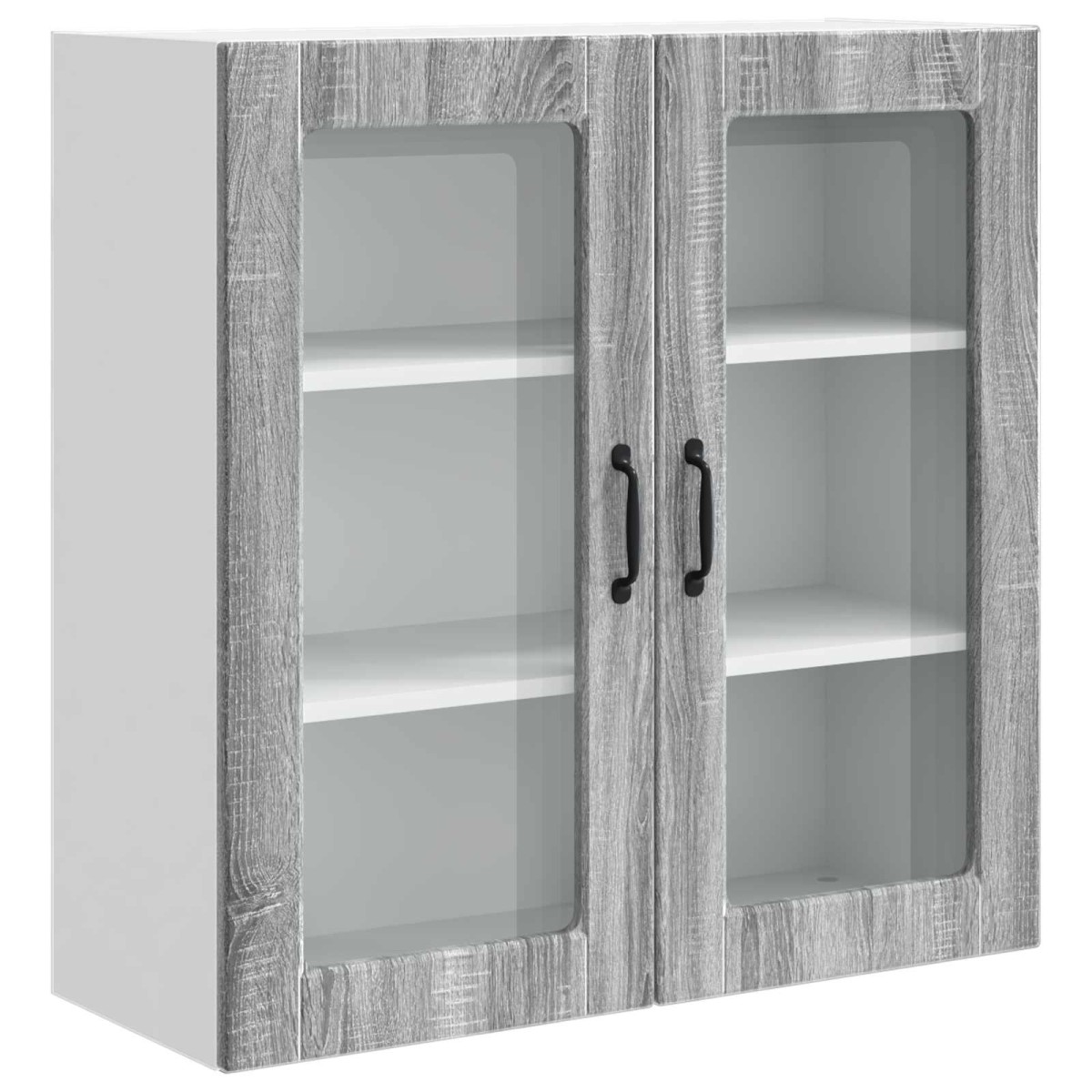 vidaXL Ραφιέρα τοίχου PORTO Γκρίζο Σονομα 80 x 31 x 80 εκ.
