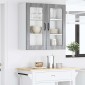 vidaXL Ραφιέρα τοίχου PORTO Γκρίζο Σονομα 80 x 31 x 80 εκ.