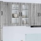 vidaXL Ραφιέρα τοίχου PORTO Γκρίζο Σονομα 80 x 31 x 80 εκ.