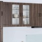 vidaXL Ραφιέρα τοίχου PORTO Καφέ δρυς 80 x 31 x 80 εκ.
