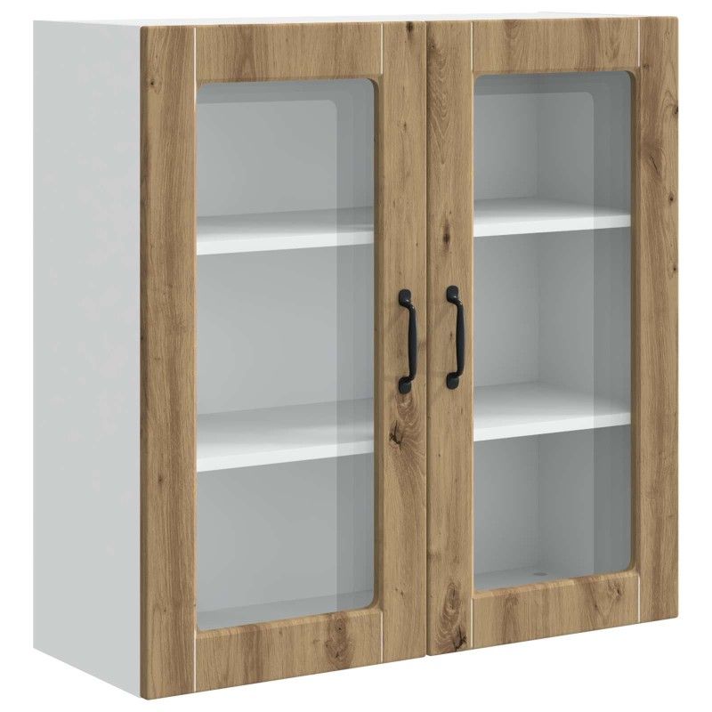 vidaXL Ραφιέρα τοίχου PORTO Artisan Oak 80 x 31 x 80 εκ.