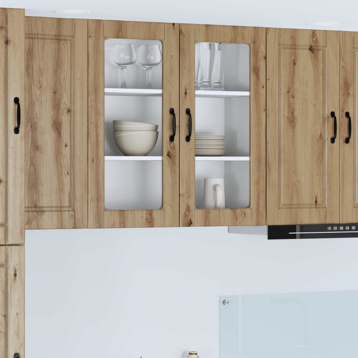 vidaXL Ραφιέρα τοίχου PORTO Artisan Oak 80 x 31 x 80 εκ.