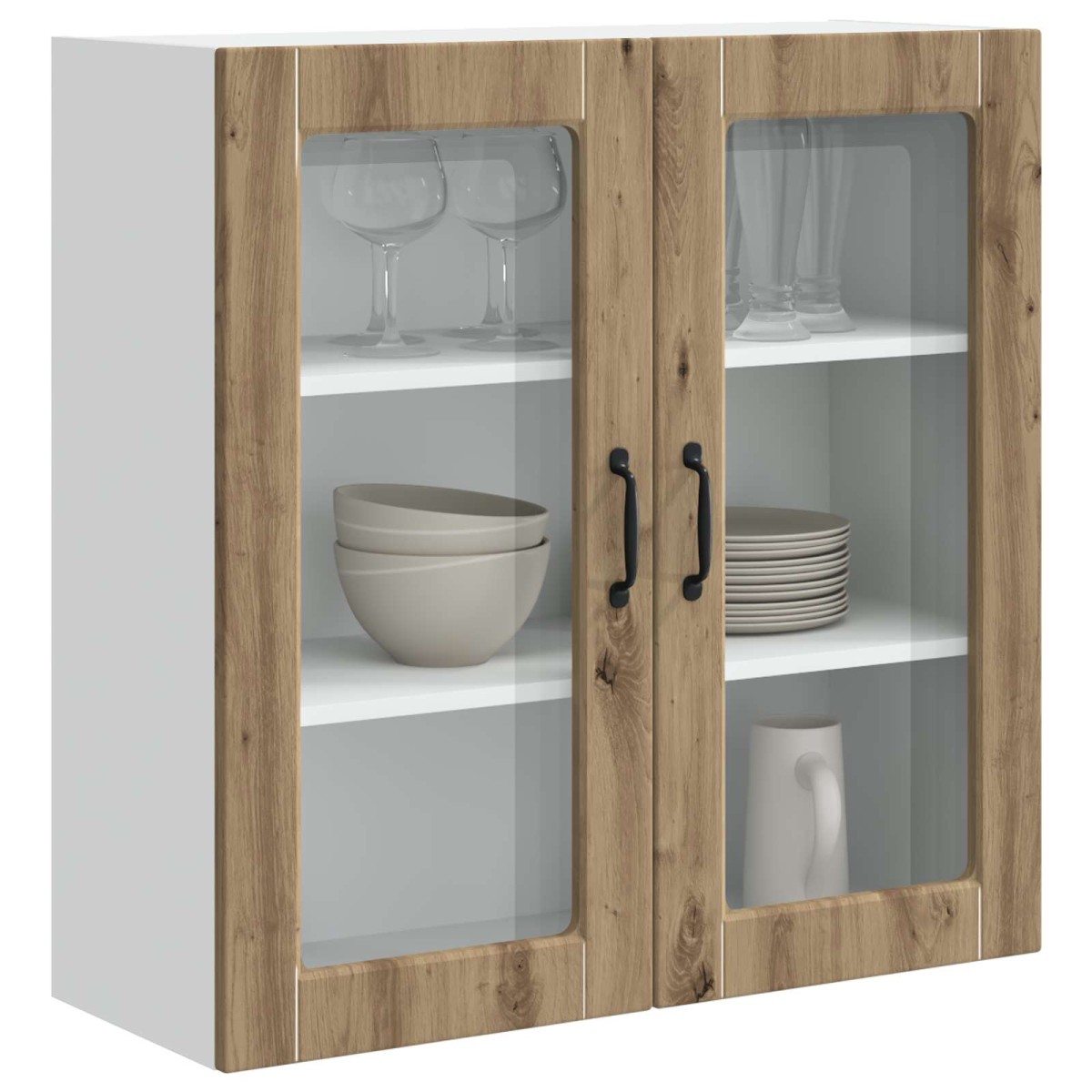 vidaXL Ραφιέρα τοίχου PORTO Artisan Oak 80 x 31 x 80 εκ.