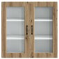 vidaXL Ραφιέρα τοίχου PORTO Artisan Oak 80 x 31 x 80 εκ.