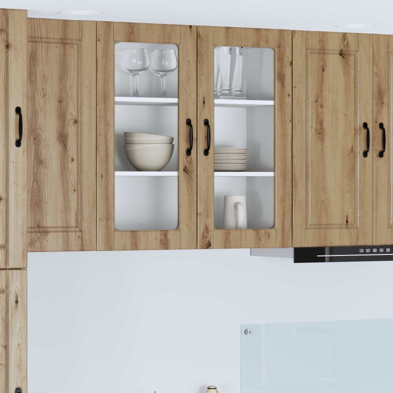 vidaXL Ραφιέρα τοίχου PORTO Artisan Oak 80 x 31 x 80 εκ.