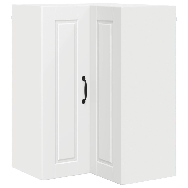 vidaXL Ντουλάπα Γωνίας PORTO Λευκό 57 x 57 x 80 εκ. Επεξεργασμένο Ξύλο