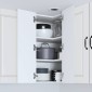 vidaXL Ντουλάπα Γωνίας PORTO Λευκό 57 x 57 x 80 εκ. Επεξεργασμένο Ξύλο