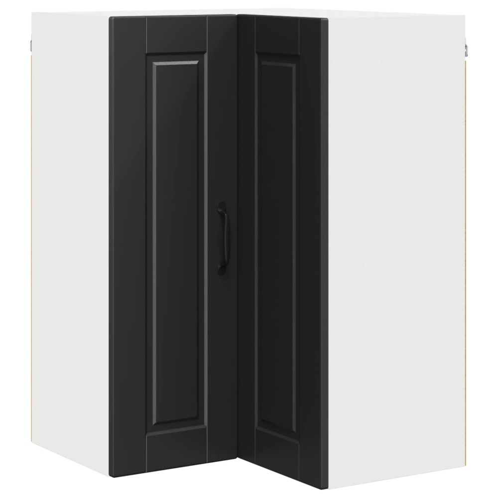 vidaXL Ντουλάπα Γωνίας PORTO Μαύρο 57 x 57 x 80 εκ. Επεξεργασμένο Ξύλο