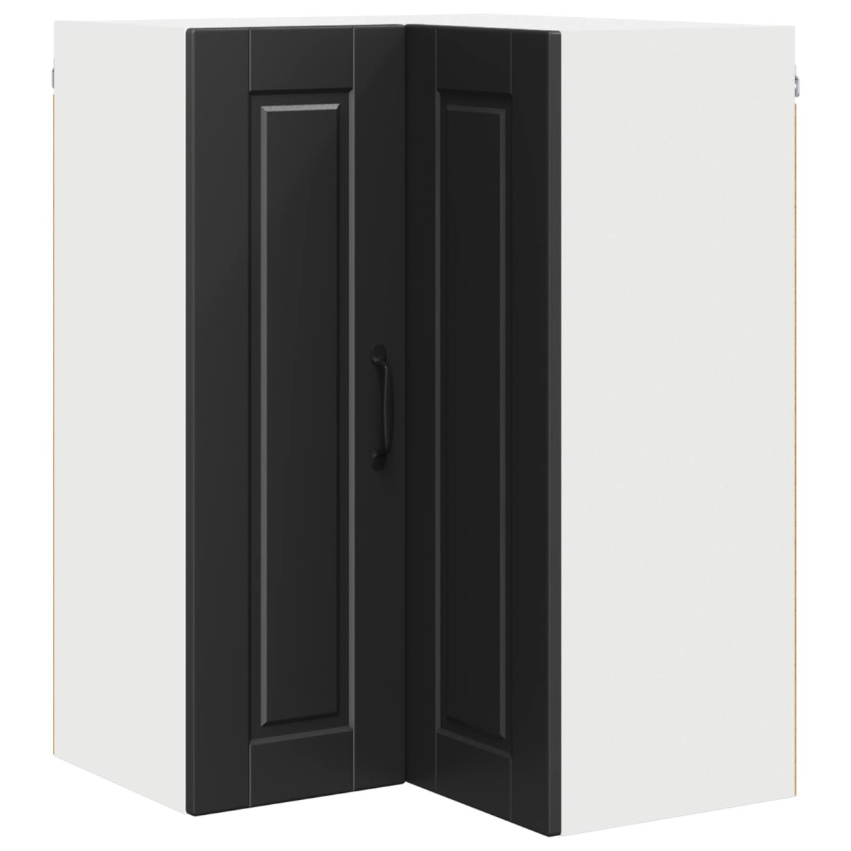 vidaXL Ντουλάπα Γωνίας PORTO Μαύρο 57 x 57 x 80 εκ. Επεξεργασμένο Ξύλο