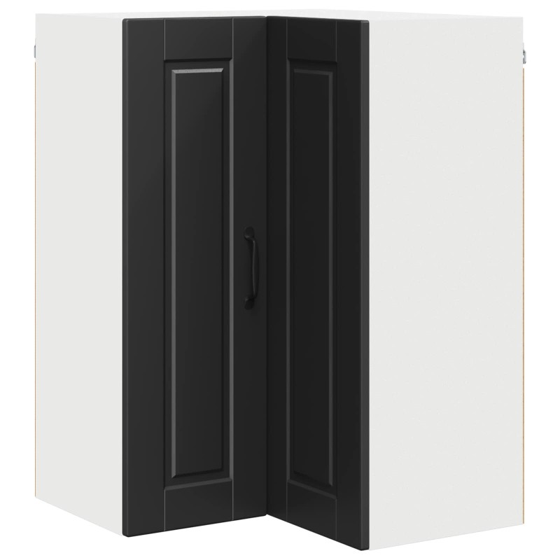 vidaXL Ντουλάπα Γωνίας PORTO Μαύρο 57 x 57 x 80 εκ. Επεξεργασμένο Ξύλο