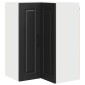 vidaXL Ντουλάπα Γωνίας PORTO Μαύρο 57 x 57 x 80 εκ. Επεξεργασμένο Ξύλο