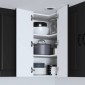 vidaXL Ντουλάπα Γωνίας PORTO Μαύρο 57 x 57 x 80 εκ. Επεξεργασμένο Ξύλο