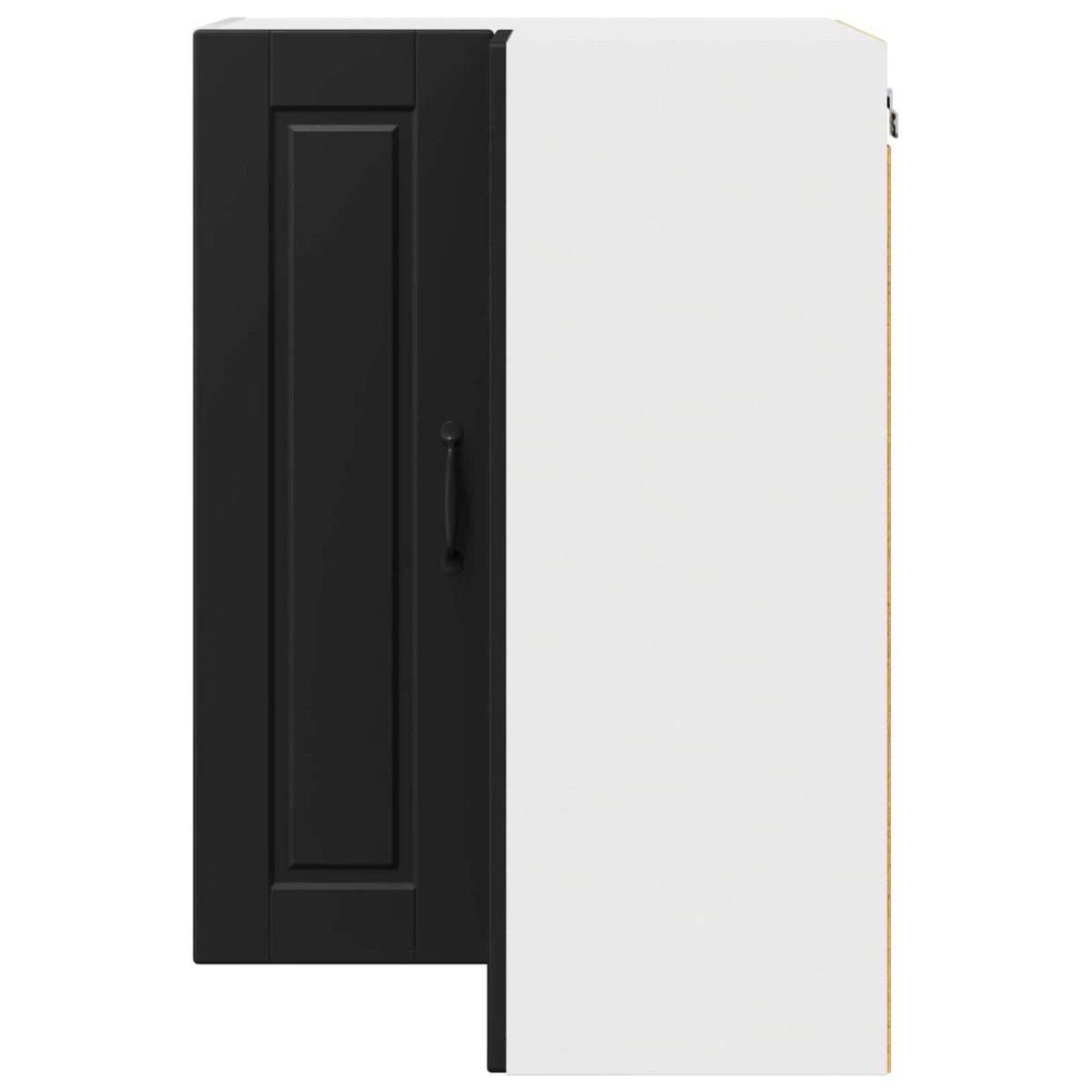 vidaXL Ντουλάπα Γωνίας PORTO Μαύρο 57 x 57 x 80 εκ. Επεξεργασμένο Ξύλο