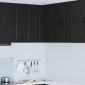 vidaXL Ντουλάπα Γωνίας PORTO Μαύρο 57 x 57 x 80 εκ. Επεξεργασμένο Ξύλο