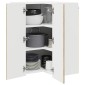 vidaXL Ντουλάπα Γωνίας PORTO Δρύς Sonoma 57 x 57 x 80 εκ.