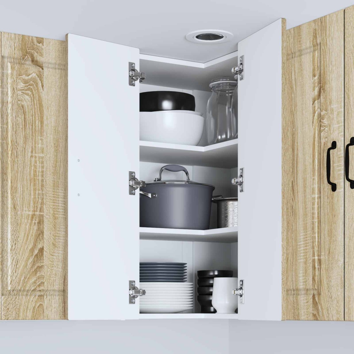 vidaXL Ντουλάπα Γωνίας PORTO Δρύς Sonoma 57 x 57 x 80 εκ.
