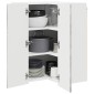 vidaXL Ντουλάπα Γωνίας PORTO Σκυρόδεμα Γκρι 57 x 57 x 80 εκ.