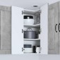 vidaXL Ντουλάπα Γωνίας PORTO Σκυρόδεμα Γκρι 57 x 57 x 80 εκ.