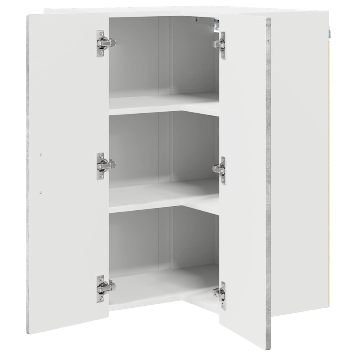 vidaXL Ντουλάπα Γωνίας PORTO Σκυρόδεμα Γκρι 57 x 57 x 80 εκ.