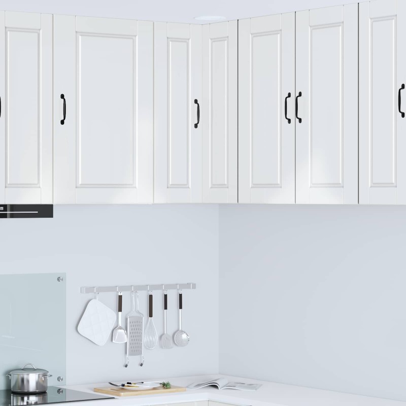 vidaXL Ντουλάπα Γωνίας PORTO Υψηλής γυαλάδας λευκό 57 x 57 x 80 εκ.