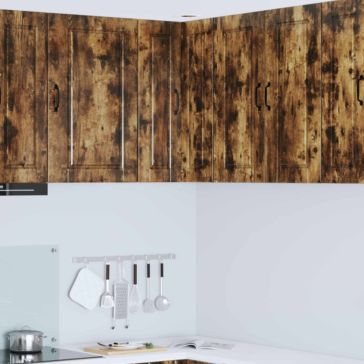 vidaXL Ντουλάπα Γωνίας PORTO Καπνιστό Δρύς 57 x 57 x 80 εκ.