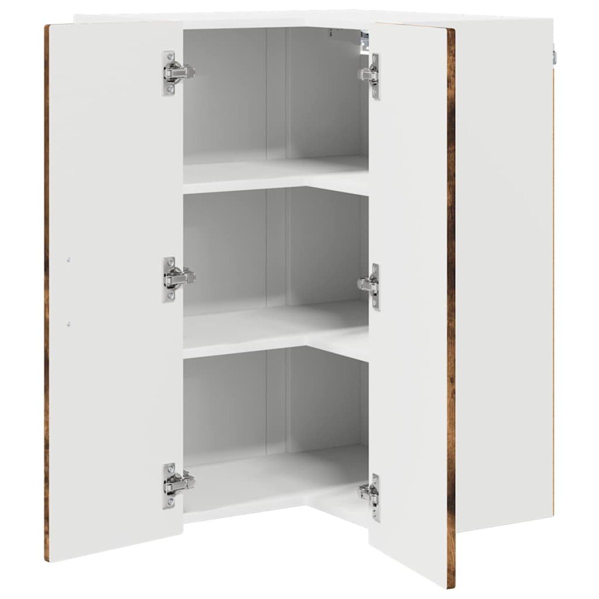 vidaXL Ντουλάπα Γωνίας PORTO Καπνιστό Δρύς 57 x 57 x 80 εκ.