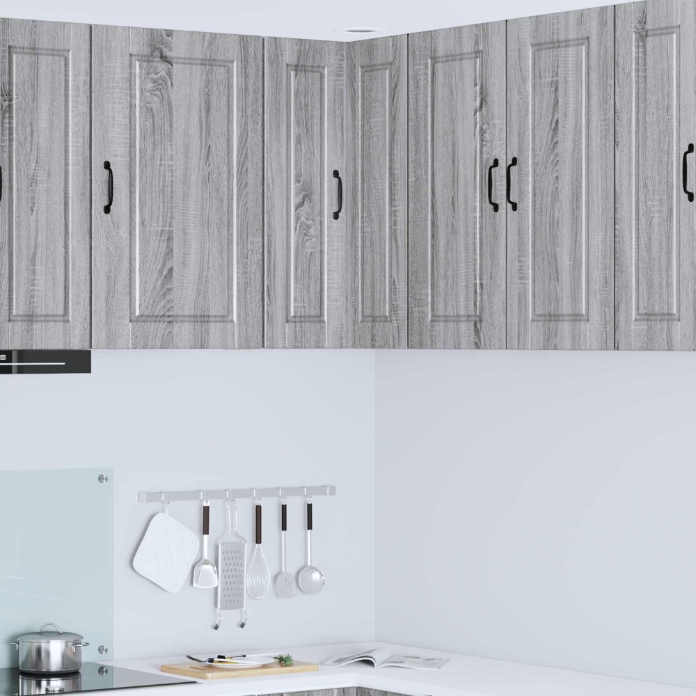 vidaXL Ντουλάπα Γωνίας PORTO Γκρίζο Σονομα 57 x 57 x 80 εκ.