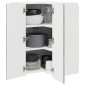 vidaXL Ντουλάπα Γωνίας PORTO Γκρίζο Σονομα 57 x 57 x 80 εκ.