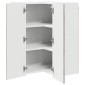 vidaXL Ντουλάπα Γωνίας PORTO Γκρίζο Σονομα 57 x 57 x 80 εκ.