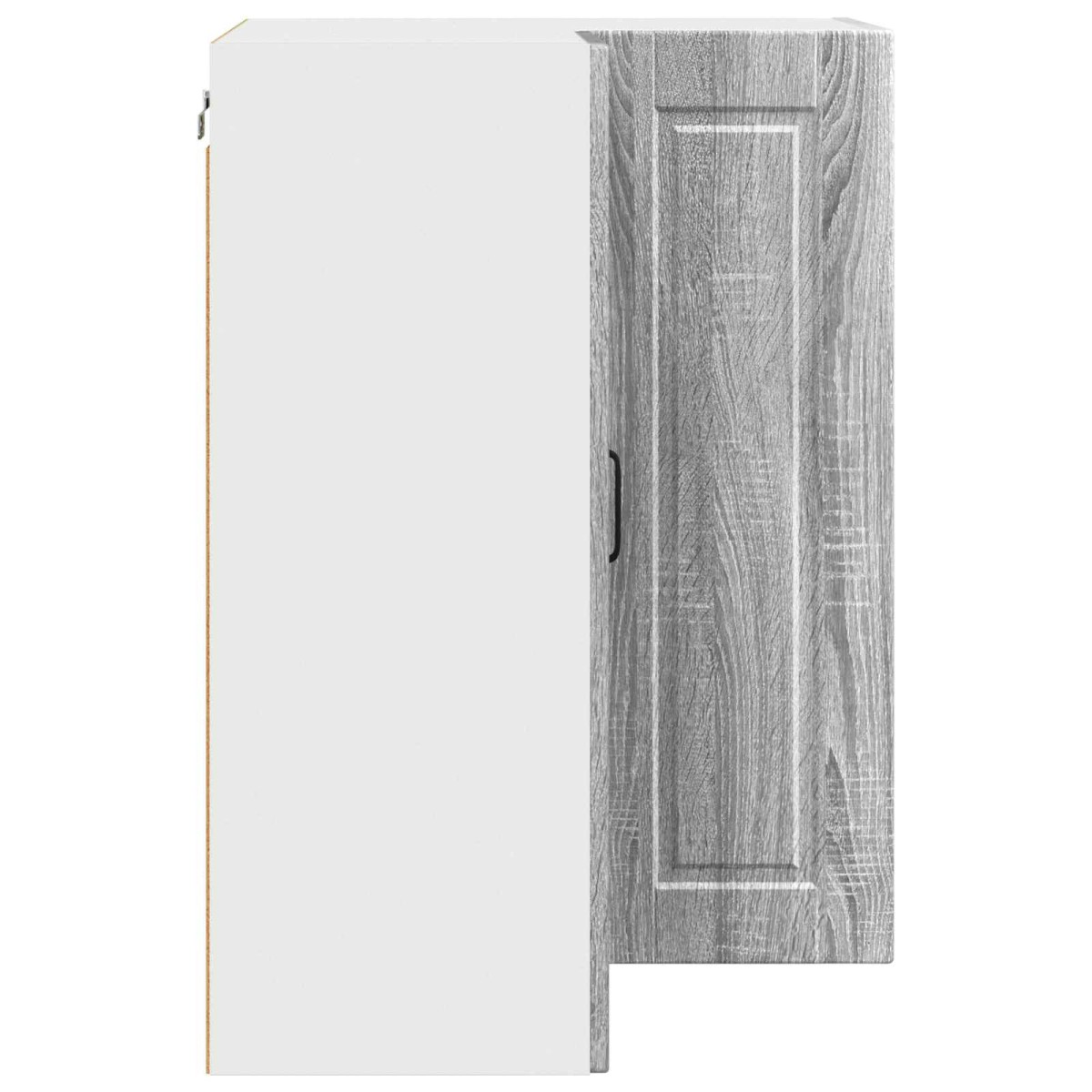 vidaXL Ντουλάπα Γωνίας PORTO Γκρίζο Σονομα 57 x 57 x 80 εκ.