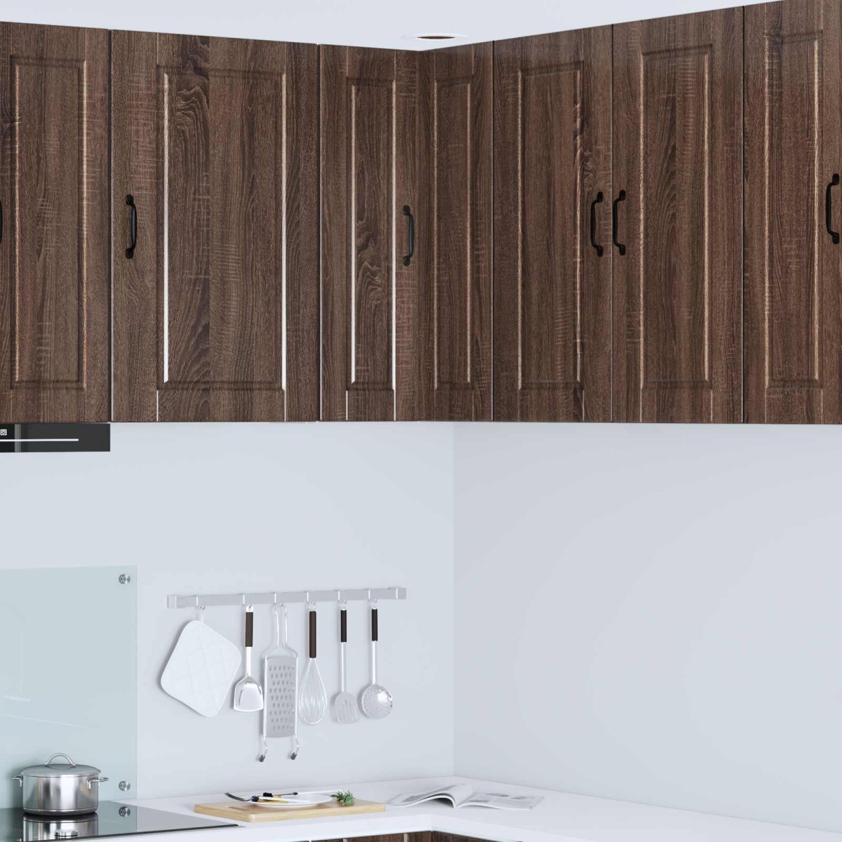 vidaXL Ντουλάπα Γωνίας PORTO Καφέ δρυς 57 x 57 x 80 εκ.