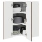 vidaXL Ντουλάπα Γωνίας PORTO Καφέ δρυς 57 x 57 x 80 εκ.